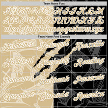 Load image into Gallery viewer, Custom Graffiti Pattern Vegas Gold Black-White 3D Scratch Performance Polo Shirt
