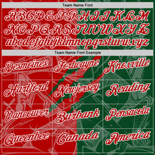 Load image into Gallery viewer, Custom Graffiti Pattern Red Green-White 3D Scratch Performance Polo Shirt
