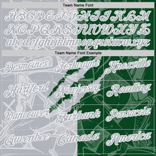 Load image into Gallery viewer, Custom Graffiti Pattern Gray Green-White 3D Scratch Performance Polo Shirt
