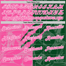 Load image into Gallery viewer, Custom Graffiti Pattern Pink Green-White 3D Scratch Performance Polo Shirt
