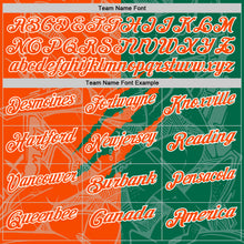 Laden Sie das Bild in den Galerie-Viewer, Custom Graffiti Pattern Orange Kelly Green-White 3D Scratch Performance Polo Shirt
