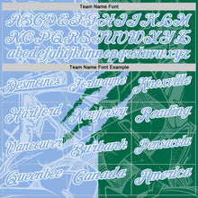 Laden Sie das Bild in den Galerie-Viewer, Custom Graffiti Pattern Light Blue Kelly Green-White 3D Scratch Performance Polo Shirt
