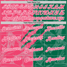Laden Sie das Bild in den Galerie-Viewer, Custom Graffiti Pattern Neon Pink Kelly Green-White 3D Scratch Performance Polo Shirt
