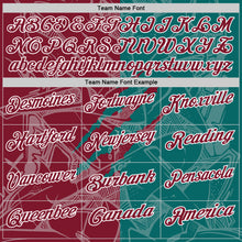 Laden Sie das Bild in den Galerie-Viewer, Custom Graffiti Pattern Crimson Teal-White 3D Scratch Performance Polo Shirt
