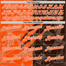 Laden Sie das Bild in den Galerie-Viewer, Custom Graffiti Pattern Orange Brown-White 3D Scratch Performance Polo Shirt
