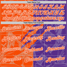 Laden Sie das Bild in den Galerie-Viewer, Custom Graffiti Pattern Orange Purple-White 3D Scratch Performance Polo Shirt
