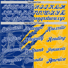 Laden Sie das Bild in den Galerie-Viewer, Custom Graffiti Pattern Royal Gold-White 3D Scratch Performance Polo Shirt
