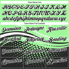 Laden Sie das Bild in den Galerie-Viewer, Custom Pea Green Black-White 3D Pattern Design Star And Geometric Shapes Performance Polo Shirt
