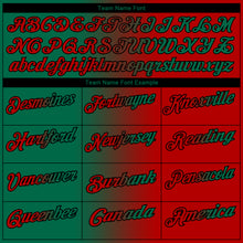 Charger l&#39;image dans la galerie, Custom Red Kelly Green-Black 3D Gradient Fashion Performance Polo Shirt
