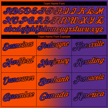 Laden Sie das Bild in den Galerie-Viewer, Custom Purple Orange-Black 3D Gradient Fashion Performance Polo Shirt

