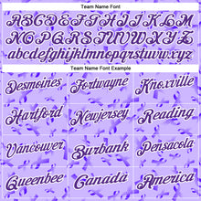 Charger l&#39;image dans la galerie, Custom Purple White 3D Pattern Design Purple Ribbon Gynecological Cancer Awareness Performance Polo Shirt
