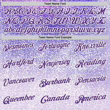 Charger l&#39;image dans la galerie, Custom Purple White 3D Pattern Design Perwinkle Ribbon Gastric Cancer Awareness Sprinkle Performance Polo Shirt
