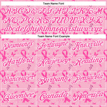 Laden Sie das Bild in den Galerie-Viewer, Custom Light Pink Pink-White 3D Pink Ribbon Breast Cancer Awareness Performance Polo Shirt
