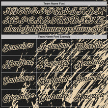 Laden Sie das Bild in den Galerie-Viewer, Custom Black-City Cream Paint Stroke Grunge Streak Performance Polo Shirt
