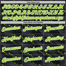 Загрузить изображение в средство просмотра галереи, Custom Black Neon Green-White 3D Pattern Slant Lines Cyber Mecha Tech Performance Polo Shirt
