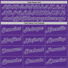 Load image into Gallery viewer, Custom Purple Black-Gray Digital Camo Two Tone Performance Polo Shirt
