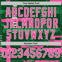 Загрузить изображение в средство просмотра галереи, Custom Green Pink-White Abstract Geometric Grunge Fragment Performance Polo Shirt
