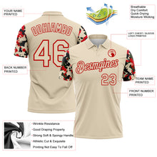 Charger l'image dans la galerie, Custom Cream-Red Camo Two Tone Performance Polo Shirt

