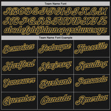 Laden Sie das Bild in den Galerie-Viewer, Custom Black Old Gold Pinstripe-Old Gold Performance Polo Shirt
