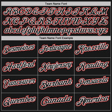 Load image into Gallery viewer, Custom Black Red Pinstripe-White Performance Polo Shirt
