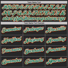Load image into Gallery viewer, Custom Black Orange Pinstripe White-Kelly Green Performance Polo Shirt
