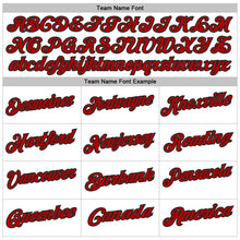 Загрузить изображение в средство просмотра галереи, Custom White Black Pinstripe-Red Performance Polo Shirt
