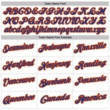 Charger l'image dans la galerie, Custom White Royal Pinstripe-Orange Performance Polo Shirt

