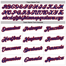Load image into Gallery viewer, Custom White Royal Pinstripe-Red Performance Polo Shirt
