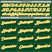 Charger l'image dans la galerie, Custom Green White Pinstripe-Yellow Performance Polo Shirt
