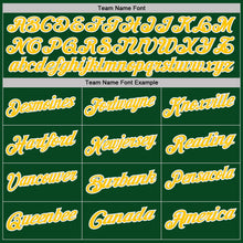 Charger l'image dans la galerie, Custom Green White Pinstripe-Yellow Performance Polo Shirt
