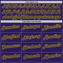 Load image into Gallery viewer, Custom Purple Black Pinstripe-Old Gold Performance Polo Shirt
