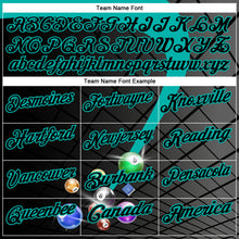 Laden Sie das Bild in den Galerie-Viewer, Custom Black-Aqua Billiard Balls Performance Polo Shirt
