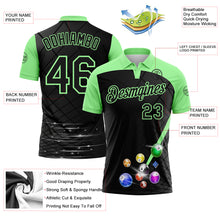 Laden Sie das Bild in den Galerie-Viewer, Custom Black-Pea Green Billiard Balls Performance Polo Shirt
