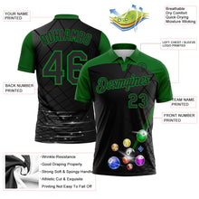 Laden Sie das Bild in den Galerie-Viewer, Custom Black-Grass Green Billiard Balls Performance Polo Shirt
