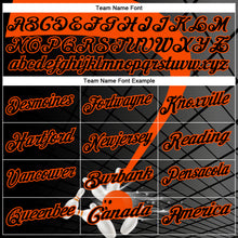 Laden Sie das Bild in den Galerie-Viewer, Custom Black-Orange Bowling Geometric Grid Performance Polo Shirt
