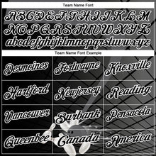 Charger l'image dans la galerie, Custom Black Steel Gray-White Bowling Geometric Grid Performance Polo Shirt
