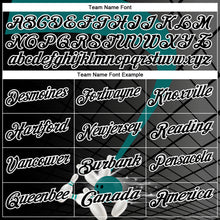 Laden Sie das Bild in den Galerie-Viewer, Custom Black Teal-White Bowling Geometric Grid Performance Polo Shirt
