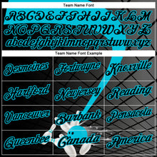 Load image into Gallery viewer, Custom Black-Lakes Blue Bowling Geometric Grid Performance Polo Shirt
