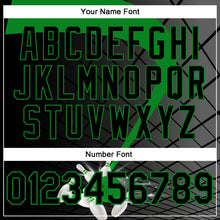 Load image into Gallery viewer, Custom Black-Grass Green Bowling Geometric Grid Performance Polo Shirt
