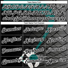 Charger l'image dans la galerie, Custom Black Midnight Green-White Bowling Geometric Grid Performance Polo Shirt

