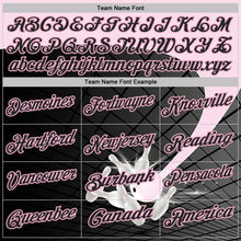 Laden Sie das Bild in den Galerie-Viewer, Custom Black-Light Pink Bowling Geometric Grid Performance Polo Shirt
