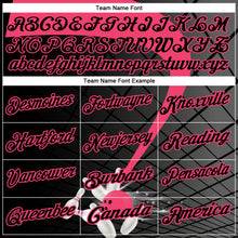 Charger l'image dans la galerie, Custom Black-Neon Pink Bowling Geometric Grid Performance Polo Shirt
