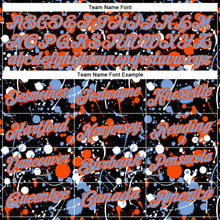 Charger l'image dans la galerie, Custom Graffiti Pattern Powder Blue Black Orange-White Vibrant Multi-Color Abstract Splatter Performance Polo Shirt
