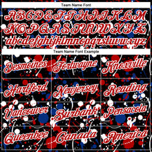 Загрузить изображение в средство просмотра галереи, Custom Graffiti Pattern Red Black Royal-White Vibrant Multi-Color Abstract Splatter Performance Polo Shirt
