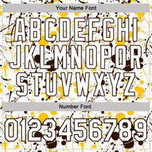 Laden Sie das Bild in den Galerie-Viewer, Custom Graffiti Pattern White Yellow Brown-City Cream Vibrant Multi-Color Abstract Splatter Performance Polo Shirt
