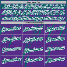 Charger l'image dans la galerie, Custom Purple Teal-White Distressed Scratch Brush Stroke Performance Polo Shirt
