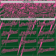 Load image into Gallery viewer, Custom Green-Pink Distressed Scratch Brush Stroke Performance Polo Shirt

