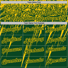 Charger l'image dans la galerie, Custom Green-Yellow Distressed Scratch Brush Stroke Performance Polo Shirt
