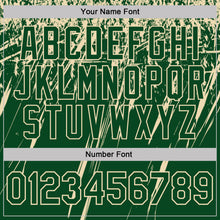 Laden Sie das Bild in den Galerie-Viewer, Custom Green-Cream Distressed Scratch Brush Stroke Performance Polo Shirt
