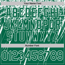 Load image into Gallery viewer, Custom Kelly Green-White Distressed Scratch Brush Stroke Performance Polo Shirt
